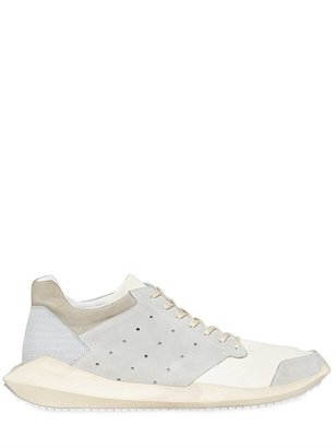 Rick Owens Leather & Nylon Sneakers