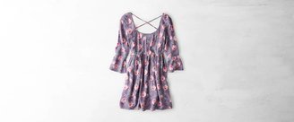 aerie AEO Floral Bell Sleeve Babydoll Dress