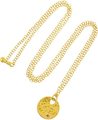 Monica Vinader Ava gold-plated sapphire necklace