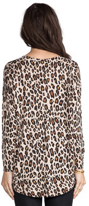 Joie Bold Leopard Print Chyanne Sweater