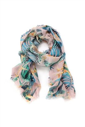 Country Road Tropical Print Scarf