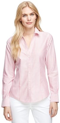 Brooks Brothers Non-Iron Fitted BrooksCool® Stripe Dress Shirt
