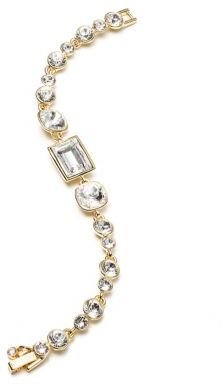 Givenchy Gold Tone and Crystal Flex Bracelet