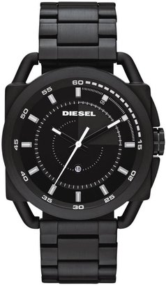 Diesel Black Dial and Black IP Stainless Steel Case and Bracelet Mens Watch