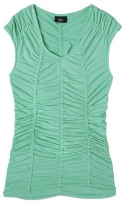 Mossimo Womens Ruched Sleeveless V-Neck - Assorted Colors