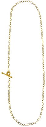 Cathy Waterman Tiny Lacy 16 Inch Chain Necklace - 22 Karat Yellow Gold