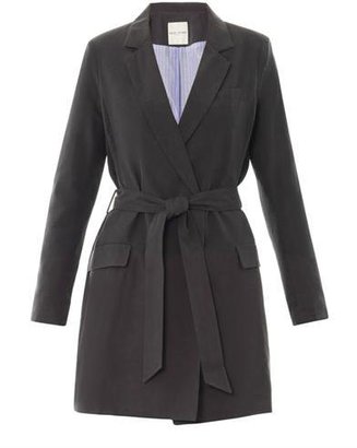 EACH X OTHER Notch-lapel silk coat