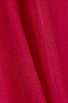 Donna Karan Belted silk-chiffon gown