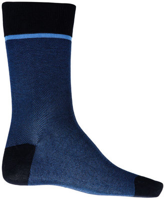 Falke Blue Birdeye Cotton-Blend Socks