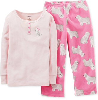 Carter's Baby Girls' 2-Piece Dog Pajamas