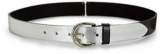 Maison Martin Margiela 7812 Metallic Silver Leather Belt