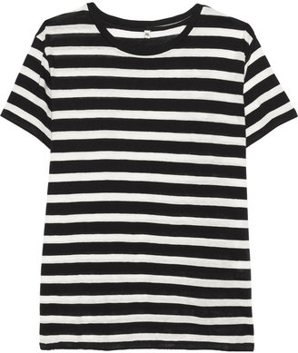 R 13 Boy striped slub cotton and cashmere-blend T-shirt