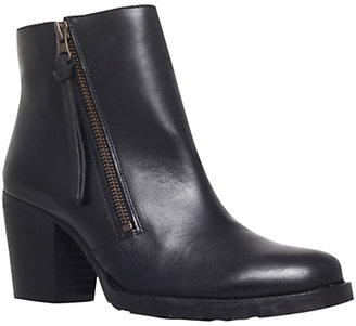 Kurt Geiger Sweep Leather Ankle Boots, Black