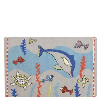 Designers Guild Whale Of A Time Cobalt Kids Rug