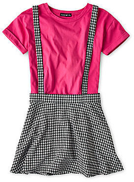 JCPenney Kandy Kiss Short-Sleeve Suspender Skirt Jumper - Girls 6-16