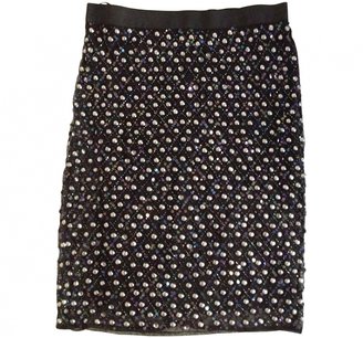 Topshop Silver Polyester Skirt
