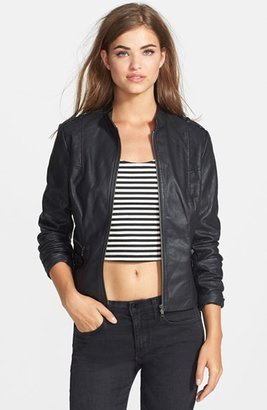 Jessica Simpson 'Dean' Faux Leather Moto Jacket