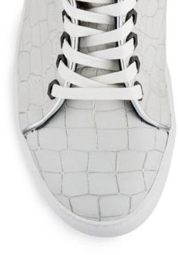 Kenneth Cole Ladd Croc-Embossed Leather High-Top Sneakers