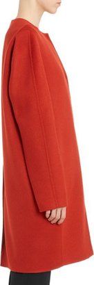 Marni Collarless Coat-Red