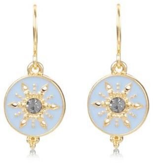 Pilgrim Blue bohemian charm drop earrings