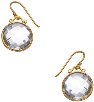 Julie Vos Gold and Rock Crystal Corsica Earrings