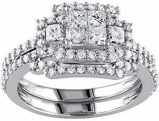 Modern Bride 1 1/CT. T.W. Diamond 14K Gold Bridal Ring Set