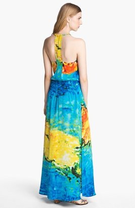 Tracy Reese Print Silk Maxi Dress