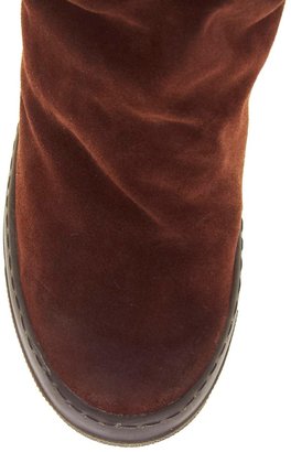 Bronx Flat Suede Brown Boots