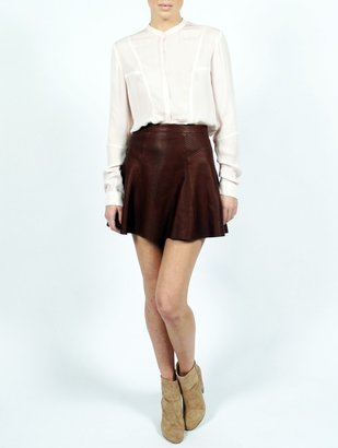 A.L.C. Reese Leather Skirt