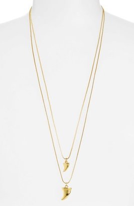 Vince Camuto 'Mayan Metals' Multistrand Pedant Necklace