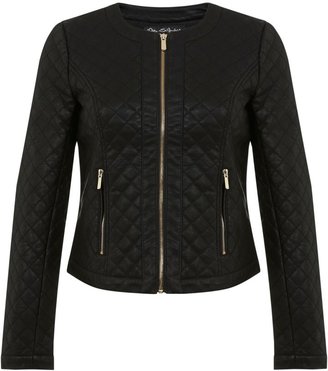 Miss Selfridge Quilted Faux Leather Jacket