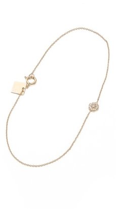 ginette_ny Mini Diamond Lotus Bracelet