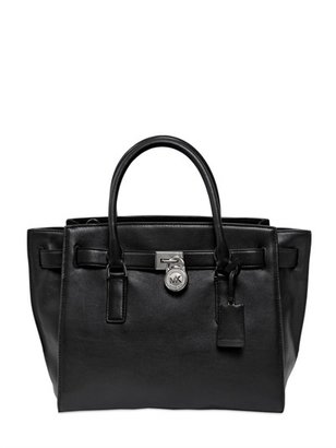 MICHAEL Michael Kors Large Hamilton Leather Top Handle Bag