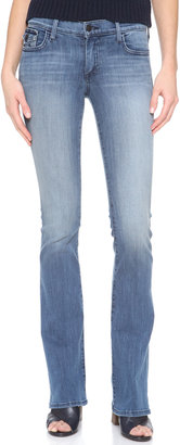 True Religion The Becca Mid Rise Boot Cut Jeans