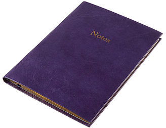 Leathersmith of London Leathersmiths of London Rutland A5 Notebook, Purple