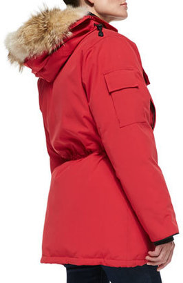 Canada Goose Expedition Fur-Hood Parka, Red