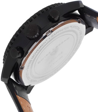 Swiss Legend Men's Skyline Chrono Genuine Leather Watch