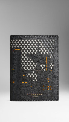 Burberry Seoul Motif Passport Cover