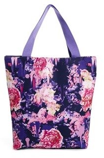 ASOS Neoprene Smudge Floral Shopper Bag - Multi