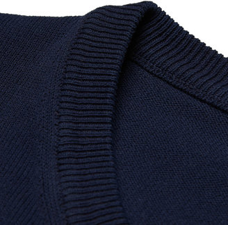Incotex Garment-Dyed Knitted-Cotton Sweater