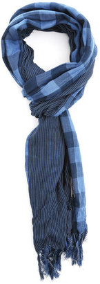Tommy Hilfiger Alan Blue Checked Scarf