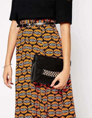 Miss KG Tate Envelope Clutch with Chain Detail