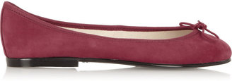 French Sole India suede ballet flats