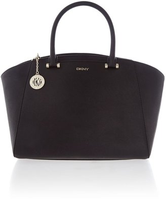 DKNY Saffiano black large tote bag