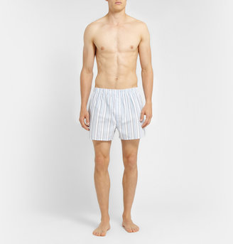 Sunspel Striped Cotton Boxer Shorts
