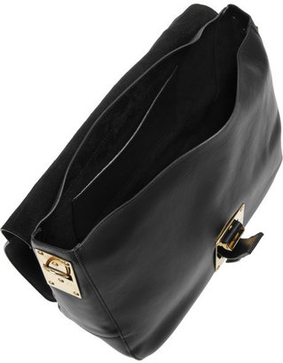 Sophie Hulme Soft Flap leather satchel