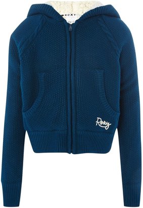 Roxy Girls cable knit zip hoody