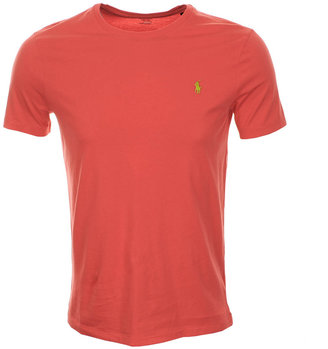 Ralph Lauren Custom Fit Crew Neck T Shirt Red