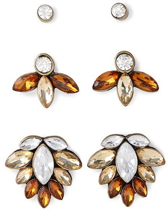 Forever 21 faux gem earring set