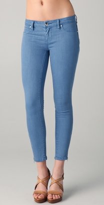 Blank Spray On Skinny Jeans with Side Zip